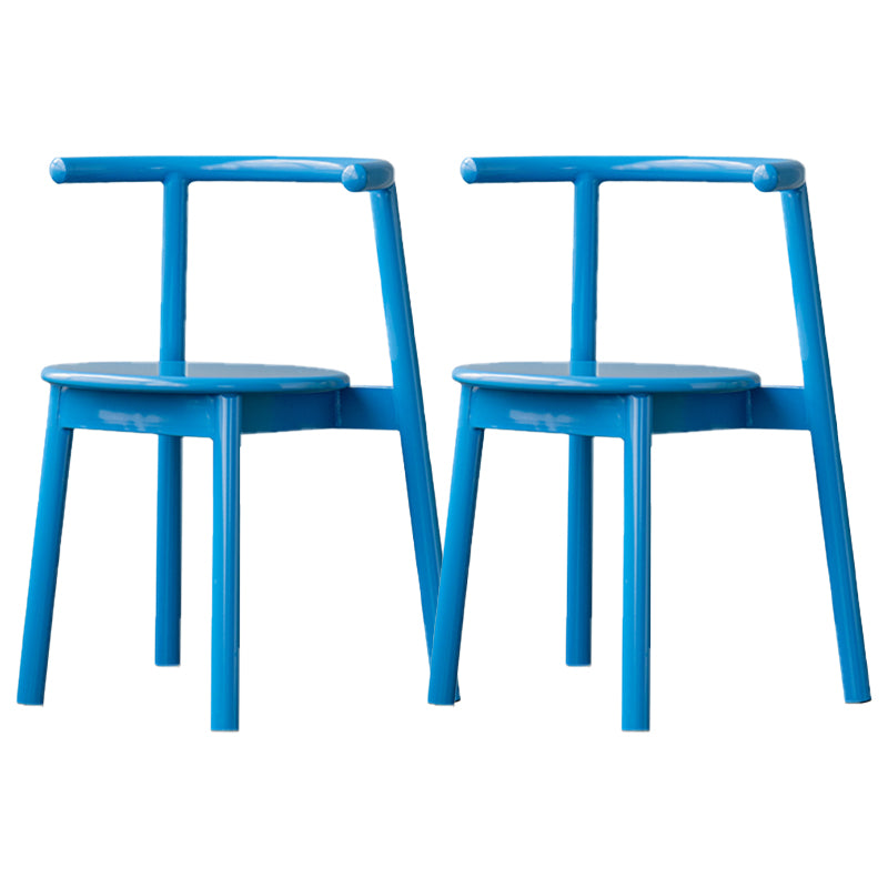 Sillas contemporáneas que cenan las sillas laterales abiertas sin brazos con las piernas del metal para la cocina
