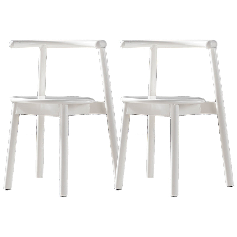 Sillas contemporáneas que cenan las sillas laterales abiertas sin brazos con las piernas del metal para la cocina