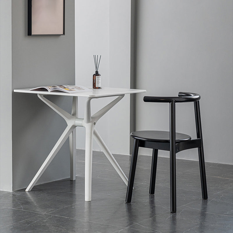 Sillas contemporáneas que cenan las sillas laterales abiertas sin brazos con las piernas del metal para la cocina