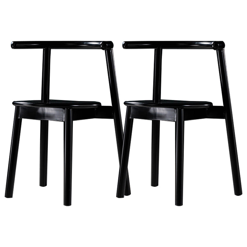 Sillas contemporáneas que cenan las sillas laterales abiertas sin brazos con las piernas del metal para la cocina