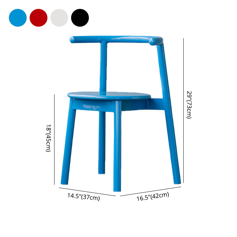 Sillas contemporáneas que cenan las sillas laterales abiertas sin brazos con las piernas del metal para la cocina