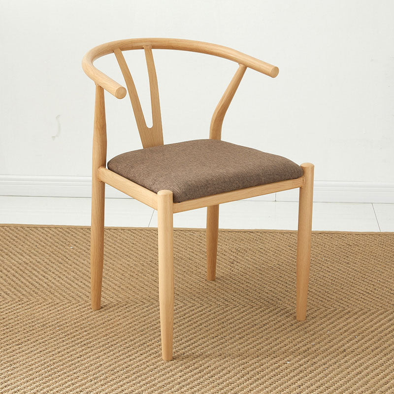 Silla de estilo moderno, silla auxiliar sin brazos con patas de metal para cocina