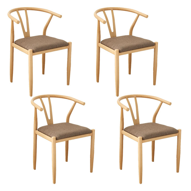 Silla de estilo moderno, silla auxiliar sin brazos con patas de metal para cocina