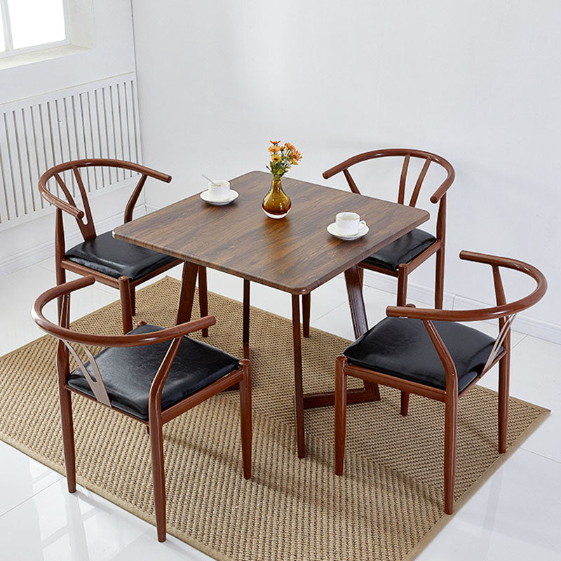 Silla de estilo moderno, silla auxiliar sin brazos con patas de metal para cocina