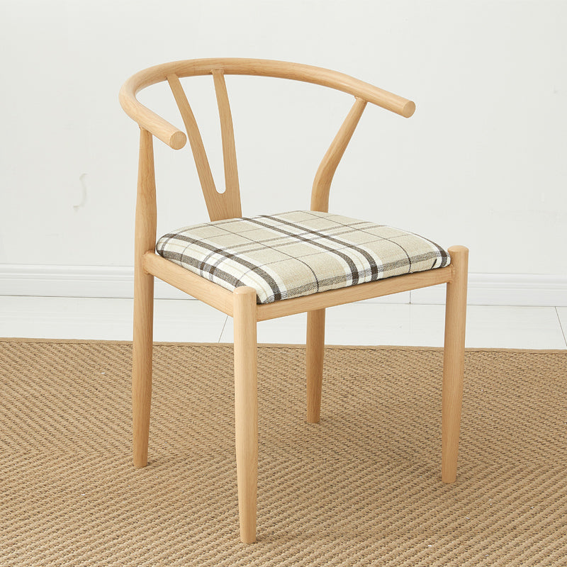 Chaise de style contemporain, chaise d'appoint sans accoudoirs avec pieds en métal pour cuisine