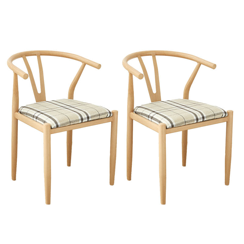 Silla de estilo moderno, silla auxiliar sin brazos con patas de metal para cocina
