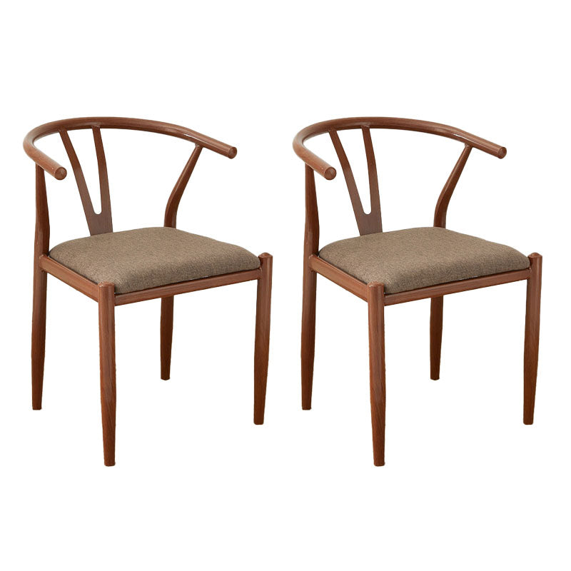 Silla de estilo moderno, silla auxiliar sin brazos con patas de metal para cocina