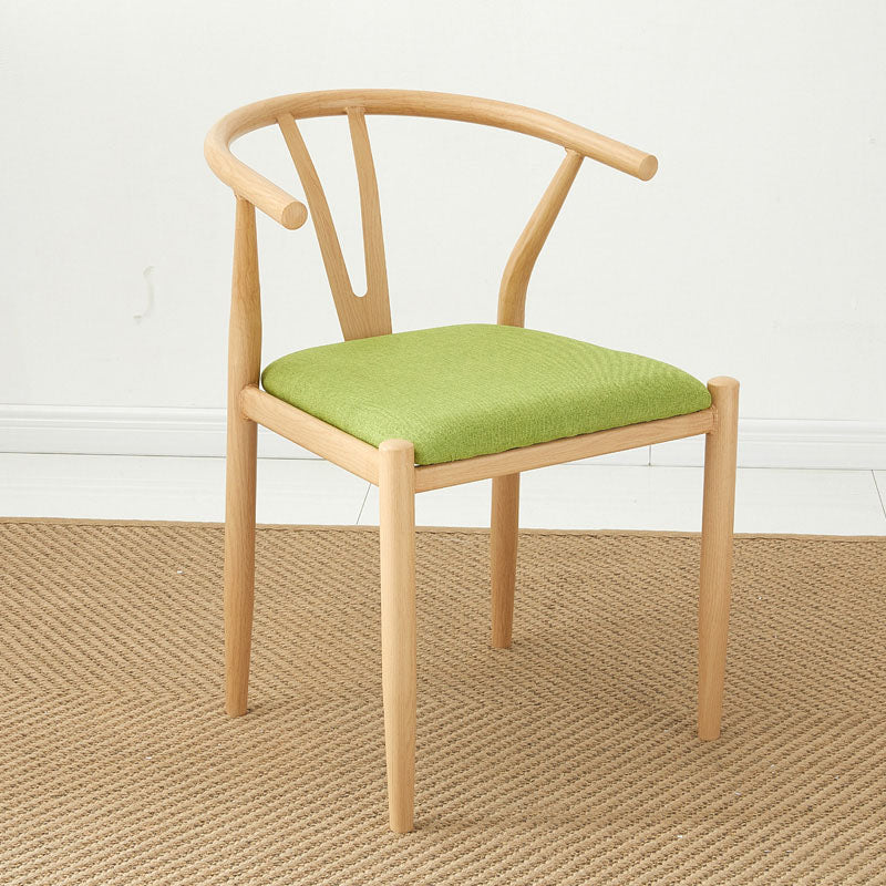 Chaise de style contemporain, chaise d'appoint sans accoudoirs avec pieds en métal pour cuisine