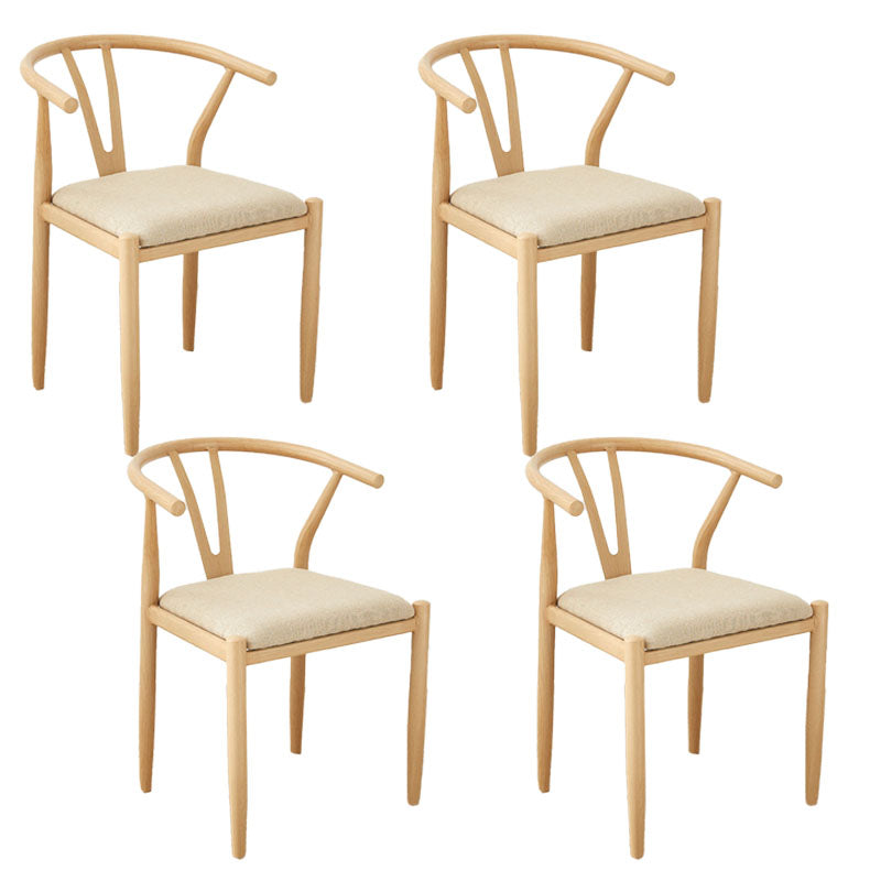 Silla de estilo moderno, silla auxiliar sin brazos con patas de metal para cocina