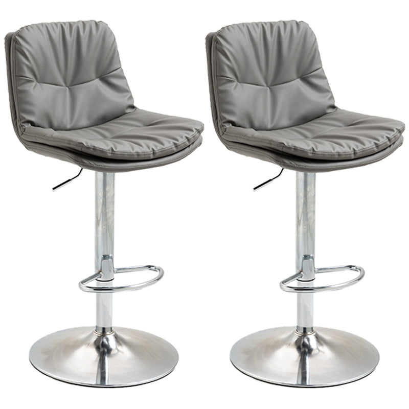 Modern Style Metal Bar Stools with Swivel and Adjustable Height Living Room Bar Stools