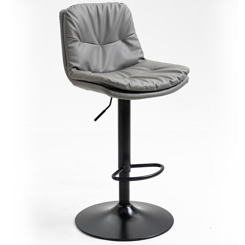Modern Style Metal Bar Stools with Swivel and Adjustable Height Living Room Bar Stools