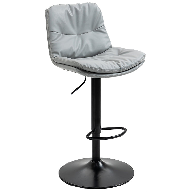Modern Style Metal Bar Stools with Swivel and Adjustable Height Living Room Bar Stools