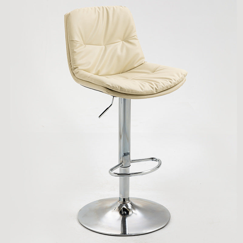 Modern Style Metal Bar Stools with Swivel and Adjustable Height Living Room Bar Stools