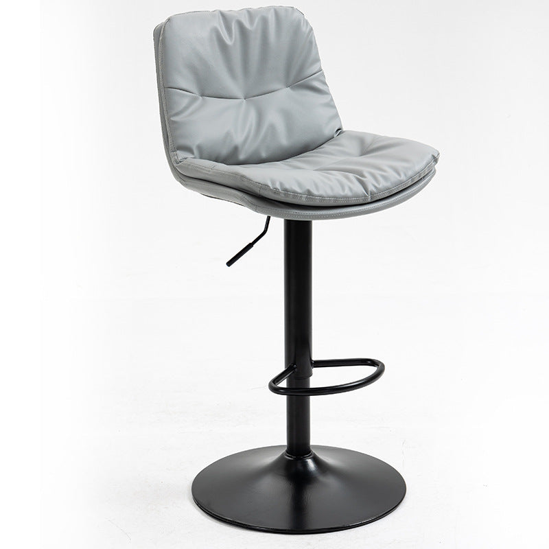 Modern Style Metal Bar Stools with Swivel and Adjustable Height Living Room Bar Stools