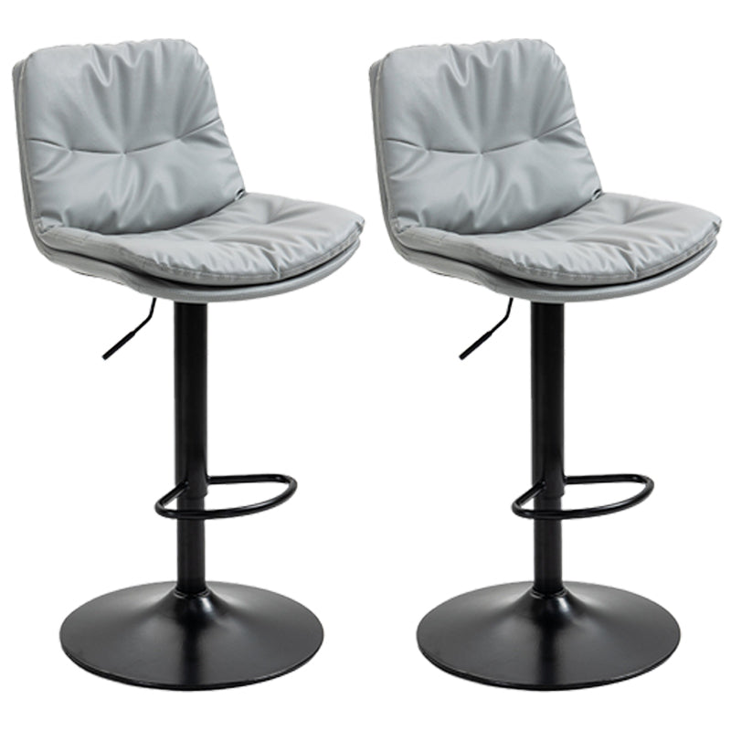 Modern Style Metal Bar Stools with Swivel and Adjustable Height Living Room Bar Stools