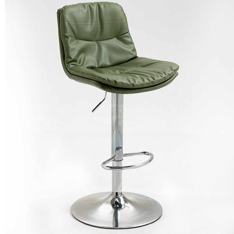 Modern Style Metal Bar Stools with Swivel and Adjustable Height Living Room Bar Stools