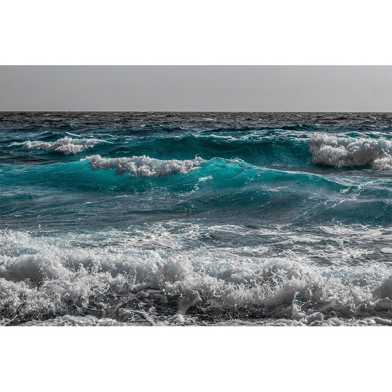 Sea Scenery Mildew Resistant Mural Wallpaper Sleeping Room Wall Mural