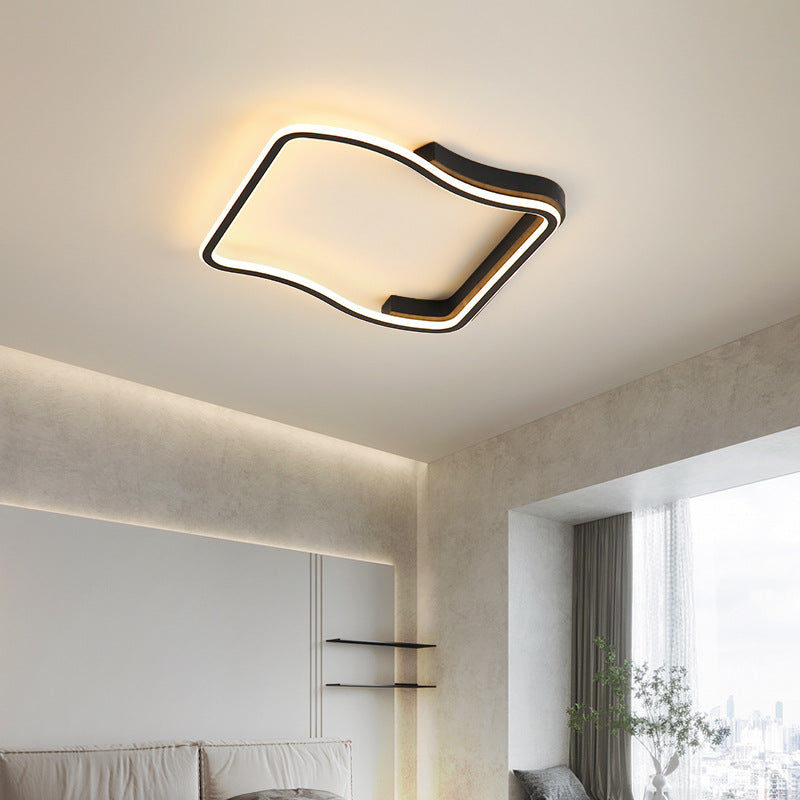 Squared Metal Ceiling Light Fixture Simplicity LED Ceiling Lighting