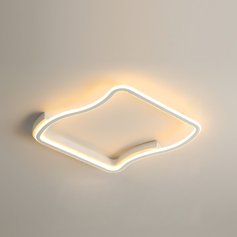 Squared Metal Ceiling Light Fixture Simplicity LED Ceiling Lighting
