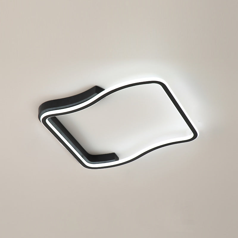 Squared Metal Ceiling Light Fixture Simplicity LED Ceiling Lighting