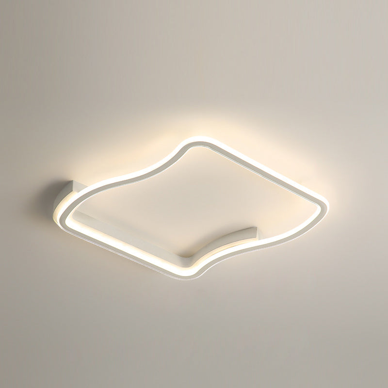 Squared Metal Ceiling Light Fixture Simplicity LED Ceiling Lighting