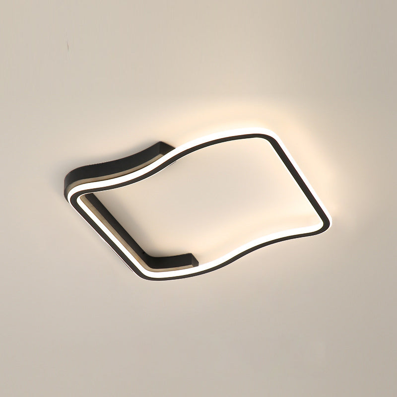 Squared Metal Ceiling Light Fixture Simplicity LED Ceiling Lighting