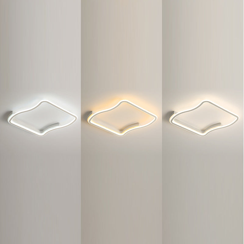 Squared Metal Ceiling Light Fixture Simplicity LED Ceiling Lighting