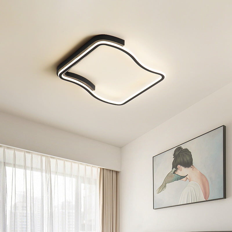 Squared Metal Ceiling Light Fixture Simplicity LED Ceiling Lighting