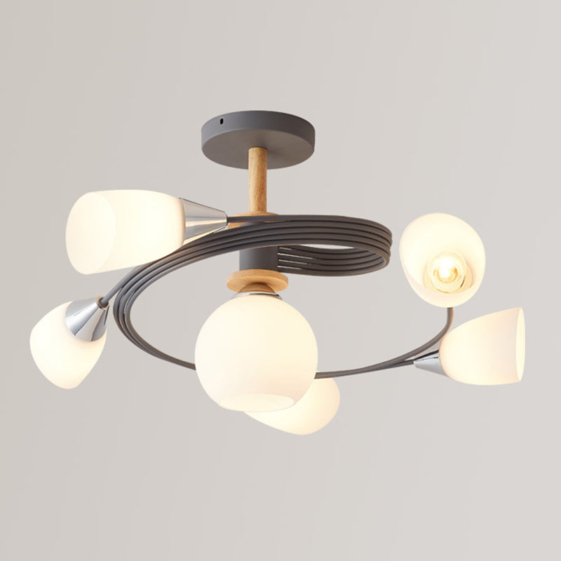 Glasgeometrische Form spüle Deckenleuchte modern