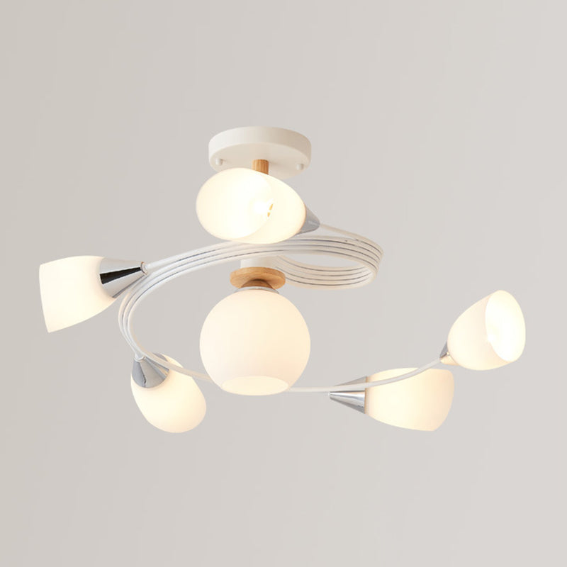 Glasgeometrische Form spüle Deckenleuchte modern