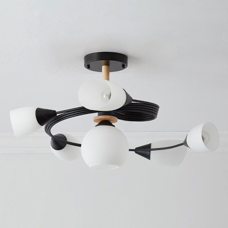 Glasgeometrische Form spüle Deckenleuchte modern