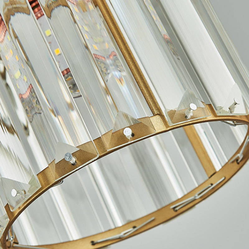 Contemporary Style Geometry Island Lighting Crystal 3 Light Island Pendant Lights