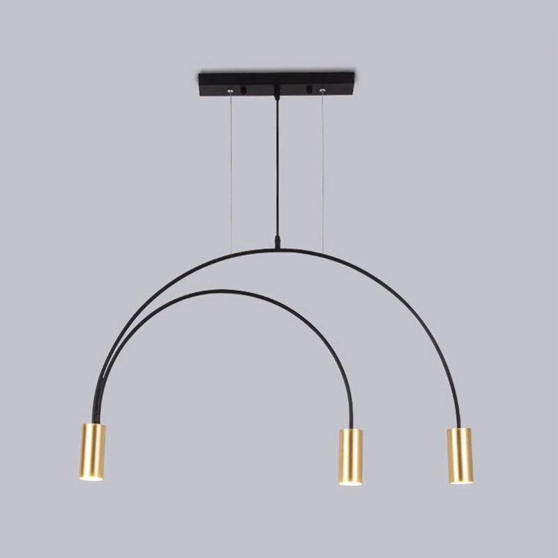 Cilindros de cilindro de estilo contemporáneo Pendientes de metal Pendientes de metal Lights Lights