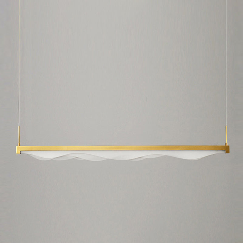 Contemporary Style Linear Island Pendants Metal Island Light Fixtures