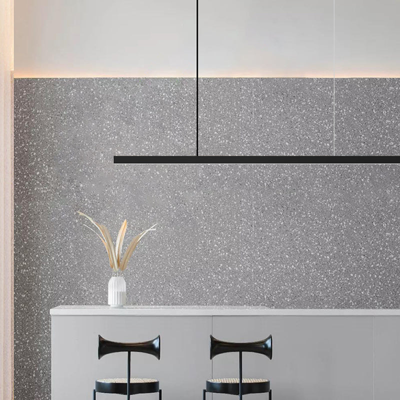 Contemporary Style Linear Island Lighting Idea Metal 1- Light Island Pendant Light