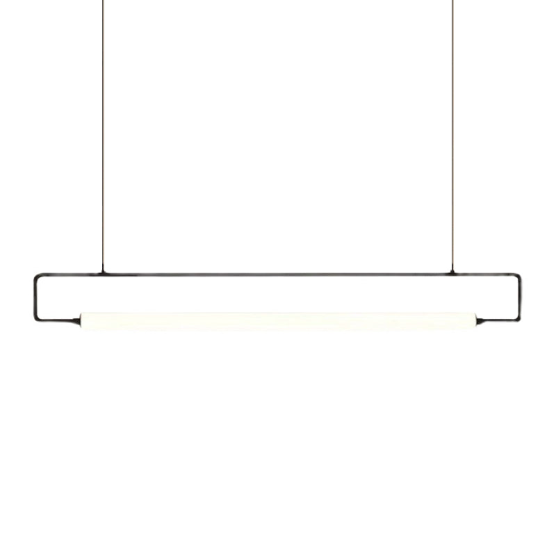 Moderner Stil Rechteckinsel Leuchte Metall 1- Licht Island Beleuchtung Idee