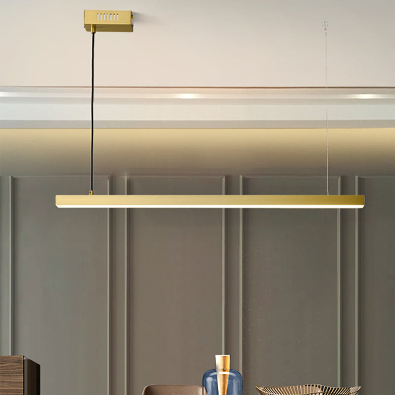 Modern Style Linear Island Light Fixture Metal 1- Light Island Lighting