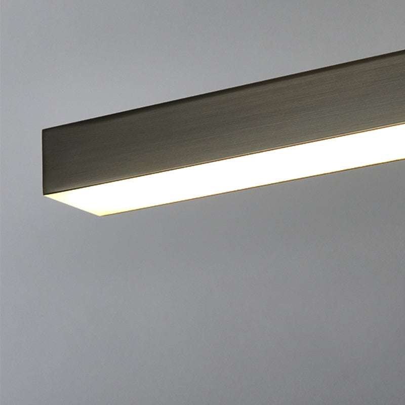 Luz de la isla lineal de estilo moderno metal 1- iluminación de la isla ligera