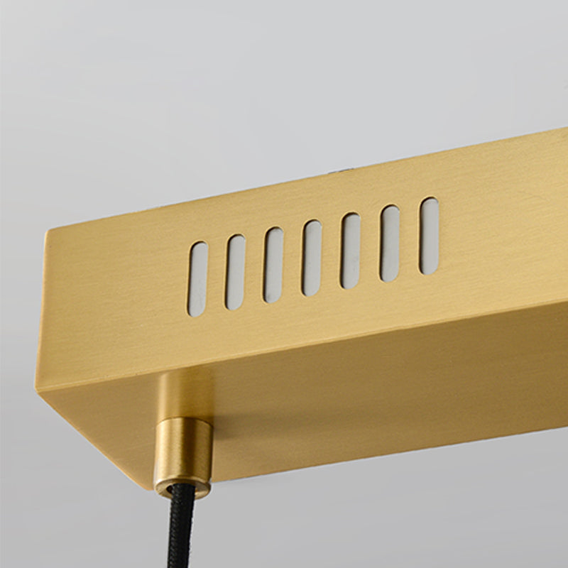 Luz de la isla lineal de estilo moderno metal 1- iluminación de la isla ligera