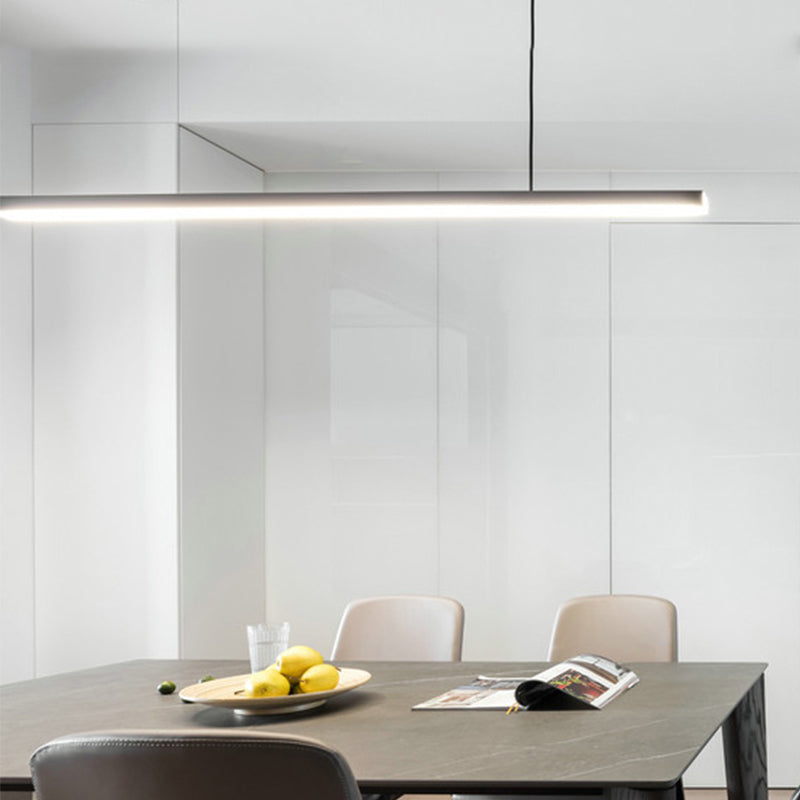 Luz de la isla lineal de estilo moderno metal 1- iluminación de la isla ligera