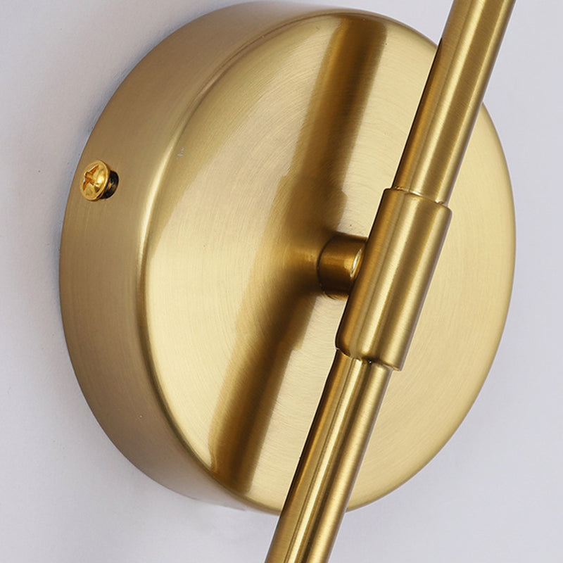 Kugel Schatten Glas Wandleuchter moderner Stil 1 Lichtwandhalterung Leuchte in Gold