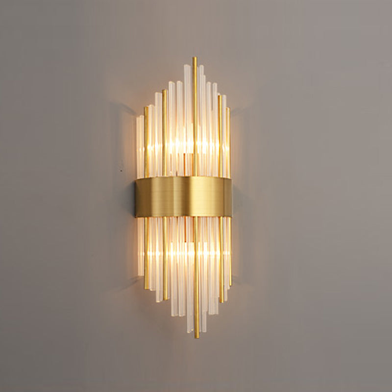 Einzigartige Schattenkristallwandleuchter moderner Stil 2 Leuchten Wandmontage Leuchte Leuchte