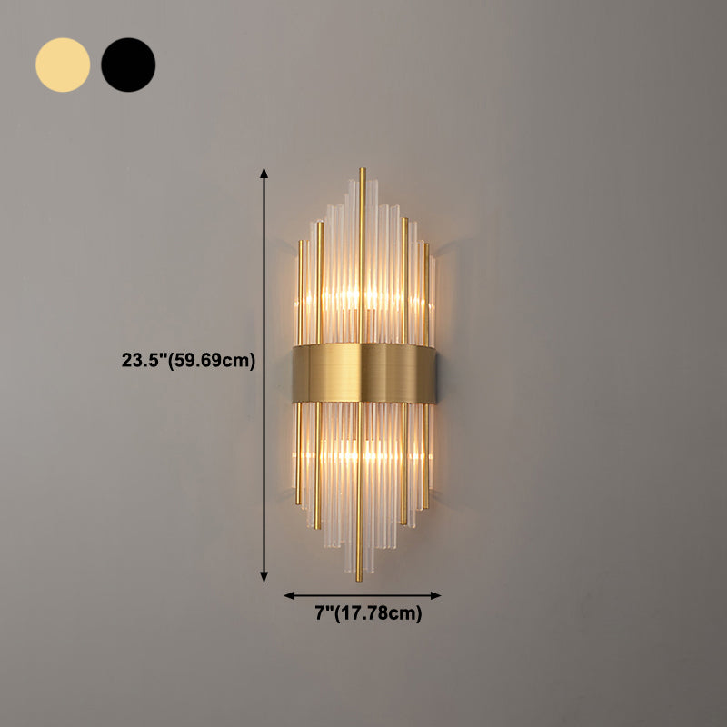 Einzigartige Schattenkristallwandleuchter moderner Stil 2 Leuchten Wandmontage Leuchte Leuchte