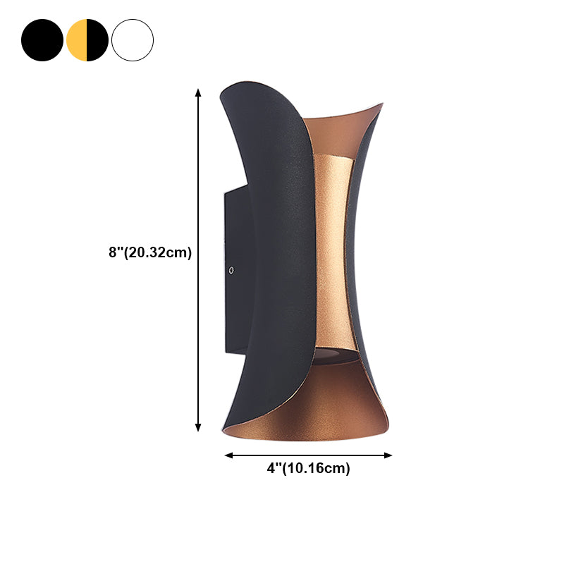 Geometrieform Wandleuchten moderner Metallmontagemontage -Leuchten mit Metall 2 Licht Wandmontage