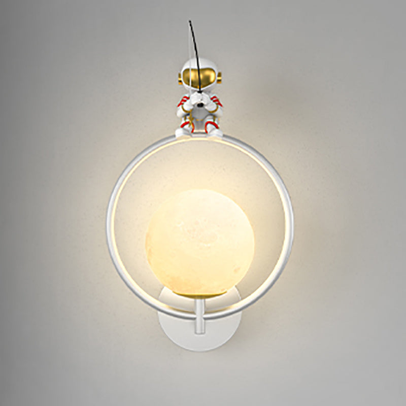 Kids Style Geometry Shape Wall Lights Metal Wall Mount Lights in White