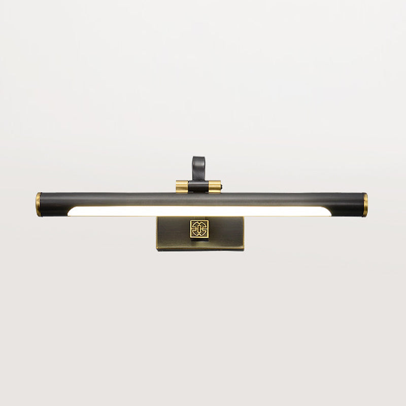 Metal Linear Shade Wall Sconce Modern Style 1 Occiglia da parete a specchio leggero