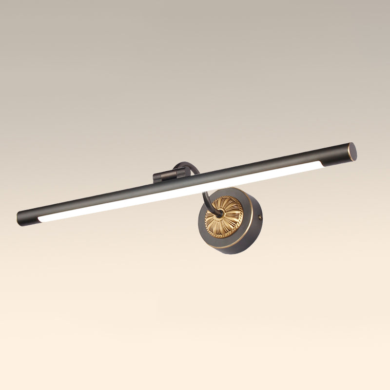 Metal Linear Shade Wall Sconce Modern Style 1-Light Mirror Wall Lighting Fixtures