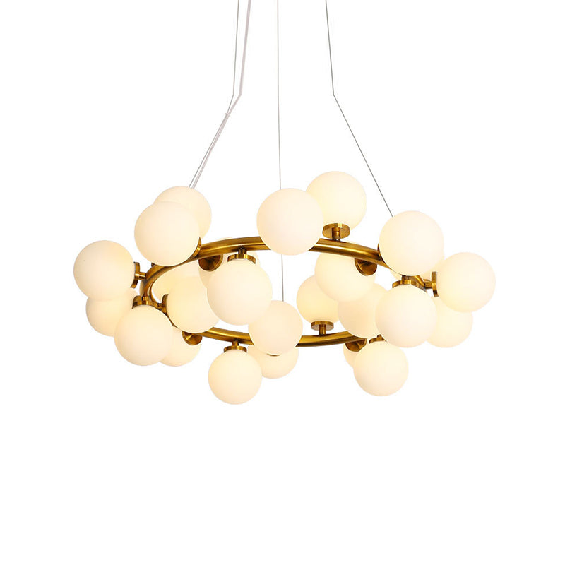 Accesorios modernos de iluminación de vidrio de lámpara de lámpara múltiple para el comedor