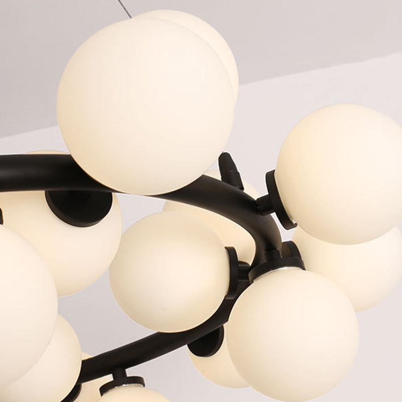 Modern Multi Light Chandelier Glass Pendant Lighting Fixtures for Dining Room