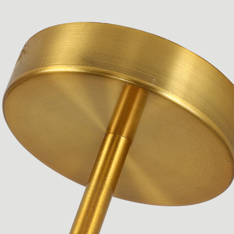 Luz de lámpara de lámpara de estilo dorado de estilo moderno de forma apilada de forma colgante de metal iluminación